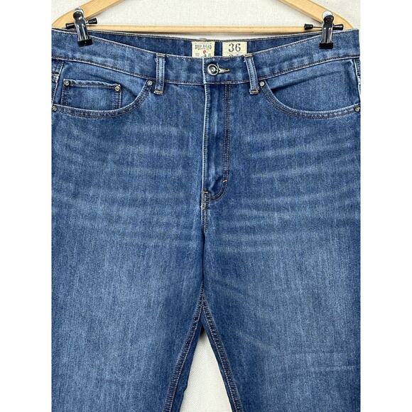 Red Head Jeans Men Size 36x32 Zip Fly Straight Leg Stretch Denim - Picture 2 of 10